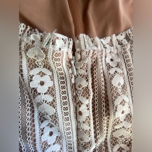 For Love & Lemons Womens Size M Dakota Mini Dress Lace Belt Black NWT - Picture 13 of 16